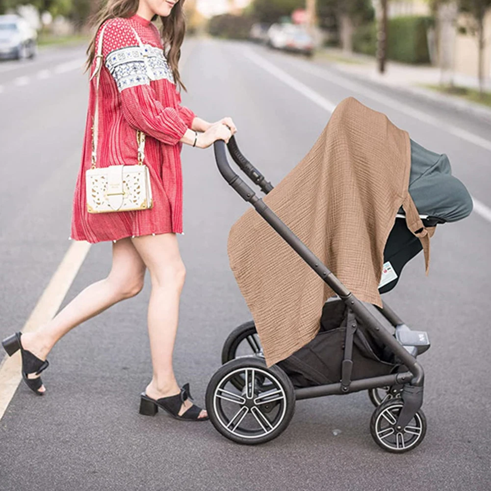 Mother Outing Breastfeeding Towel Soft Gauze Cotton Baby Feeding Nursing Covers Adjustable Anti-glare Nursing Cloth