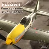New P51 Mustang rc Plane 2.4G 4CH 6 Axis 410MM Wingspan Foam Fighter One Key Aerobatic RTF Aircraft Glider Toys Gifts for child 2
