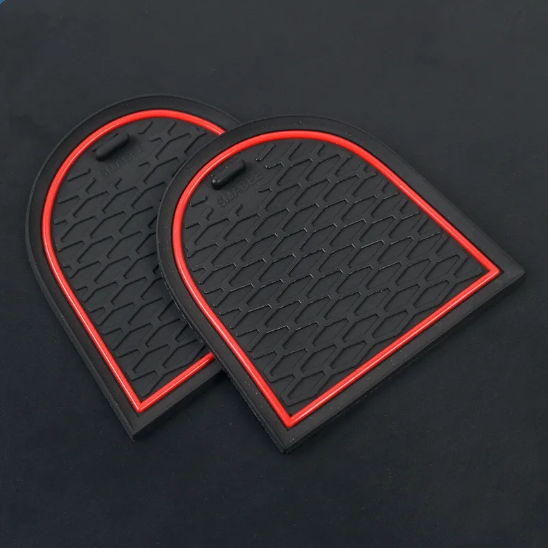 Car pvc rubber anti-slip mat Door storage slot water cup anti-slip mat For BMW 1 Series F20 2012 2013 2014 2015 2016 2017 2018