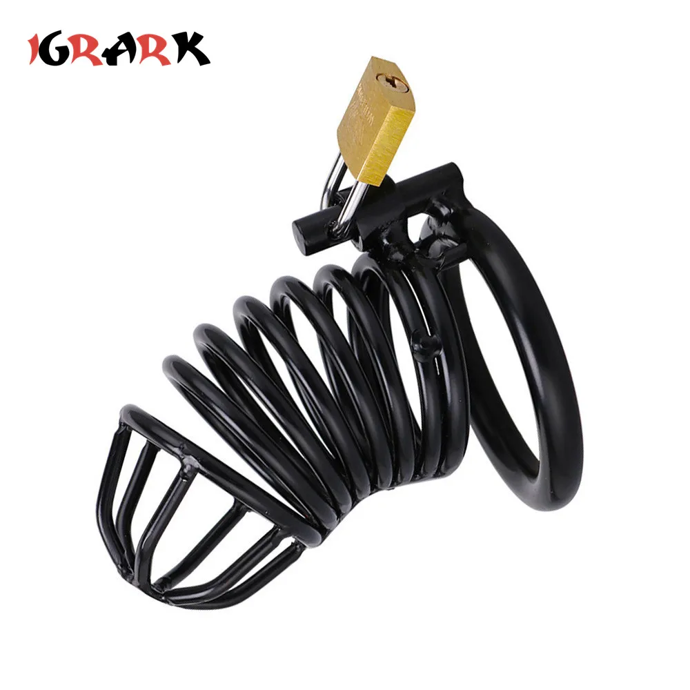 Male Chastity Device Cock Cage Penis Sleeve Erotic Urethral Lock Ring Adult Sex Toys For Men penis chastity cage chastity lock sex toy