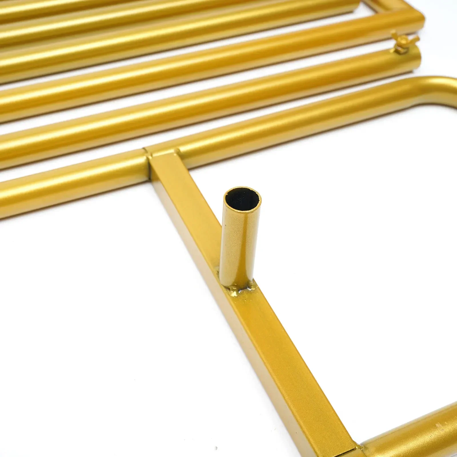 2 m x 2 m Hochzeitsbogen, quadratischer Bogen-Hintergrundständer, Metall-Hochzeitshintergrund-Ausstellungsständer, goldener Bogenrahmen – Detail 7