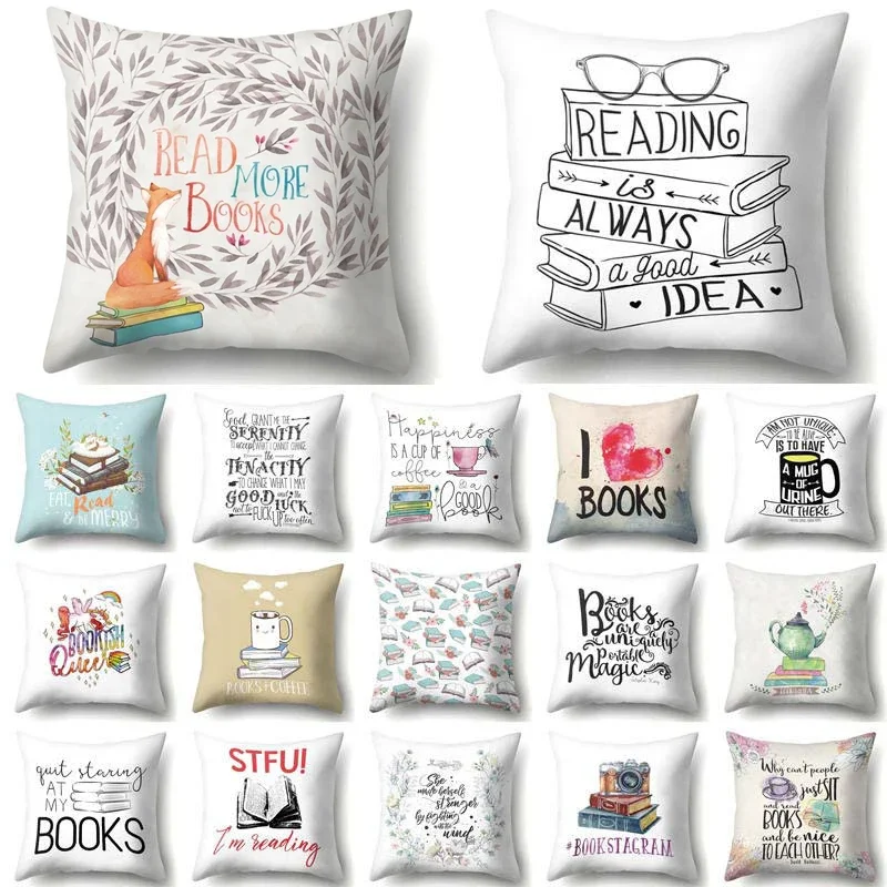 

Стул для чтения, Наволочка на талию, простой наволочка с принтом алфавита, дневная подушка