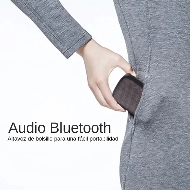 NipFabric-Mini haut-parleur portable compatible Bluetooth, barre de son sans fil, caisson de basses HiFi extérieur, prise en charge de la carte TF, radio FM 4