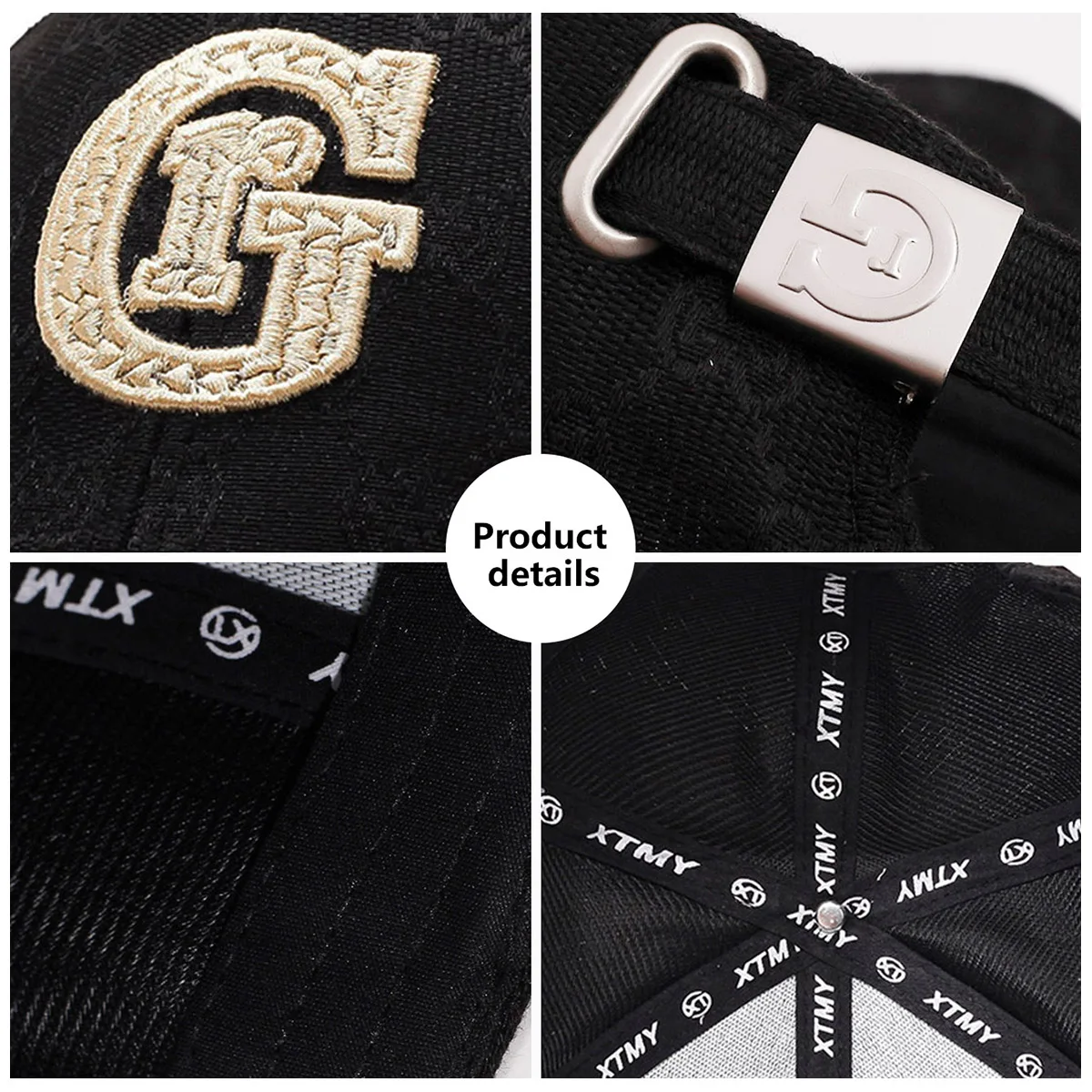 The New Embroidered Hat Is Unisex, Korean Version of the Trendy Fashion Cap, Hard Top, Trendy Brand Baseball Cap