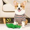 Dog Chew Toy Latex Crocodile Pet Squeaky Toys For Small Medium Dogs Interactive Teeth Cleaning Dog Sounding Toy Pet Supplies 3