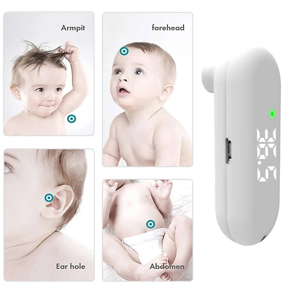 Digital Thermometer Handheld Body Forehead Non-contact Medical Infrared Temperature Meter Tool Home Outdoor Use