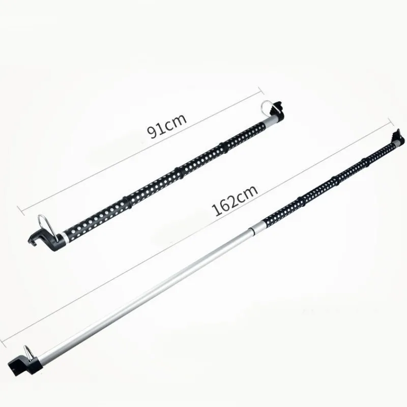64 Inch Car Hanger On-board Telescopic Clothes Drying Rod for Car Travel Luggage Self Driving Product Clothes Coats Bags Rack