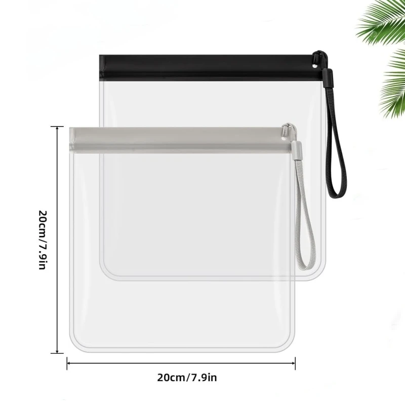 2pcs Luggage Transparent Travel Use Leakproof Flight Make Up Waterproof For Women Reusable Airport Security Toiletry Bag 6