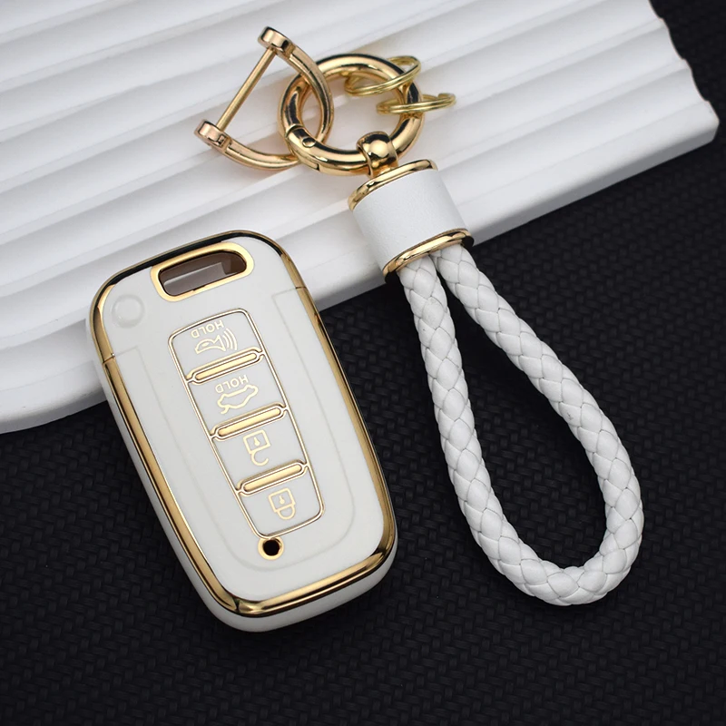 TPU Shell Fob Keychain Car Key Cover Case For Kia Forte Rio 3 K2 K3 K5 Sportage For Hyundai IX35 Sonata 8 Sorento Optima Forte key case cover,key case,car key shell,flip key fob shell,remote control case cover