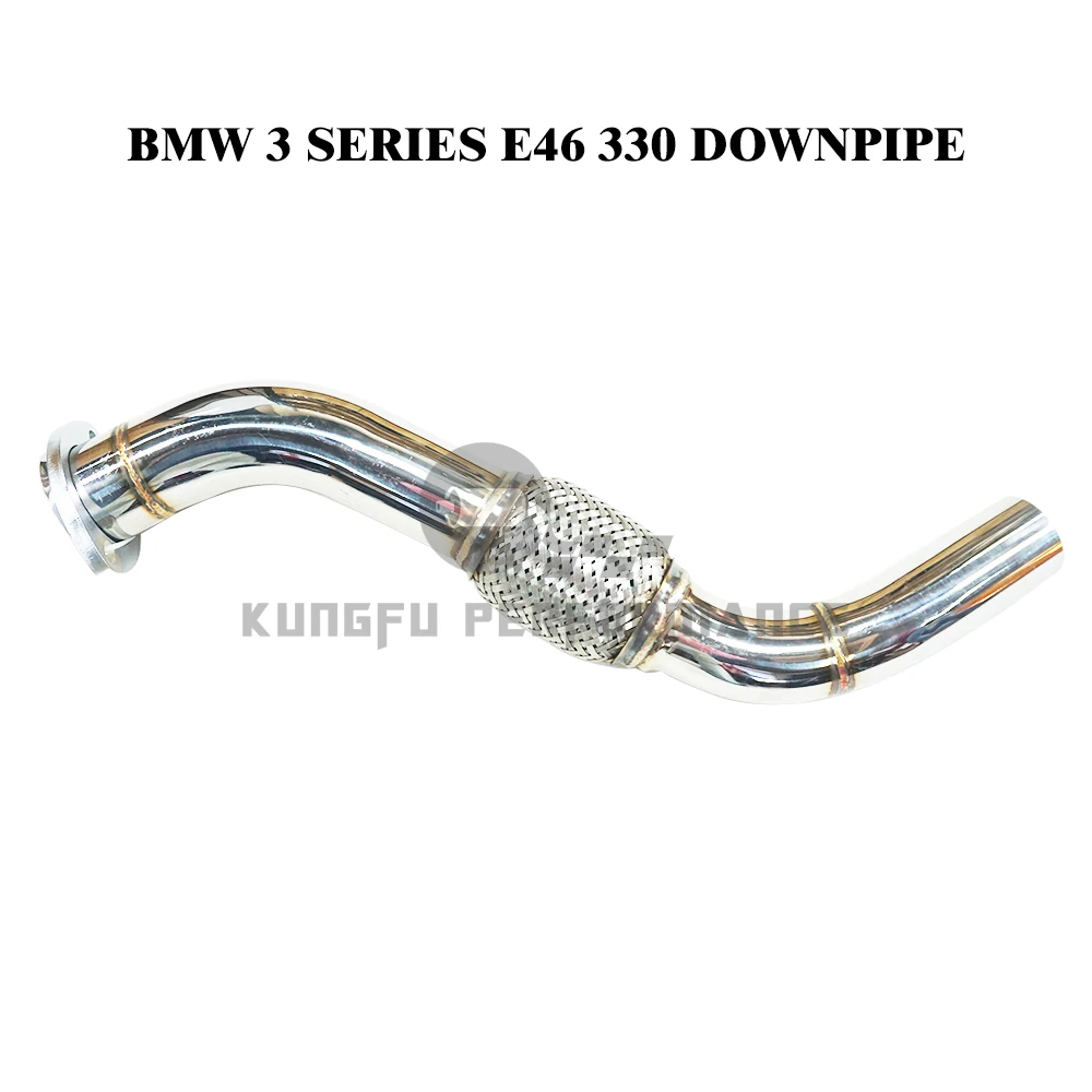 Kungfu Performance Ss304 Decat Diesel 2.5 ''Downpipe Per B M W E46 3 Series 330D