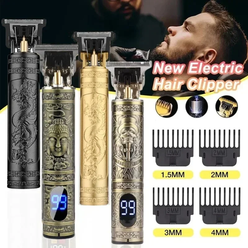 남성용 헤어 커팅 머신, 충전식 수염 면도기, 전문 전기 트리머, 이발사 tondeuse coiffeur