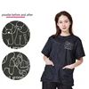 Pet Groomer Work Clothes Trousers Pet Shop Uniform Anti Hair Smock Anti Static Breathable Pet Cleaning Care Coverall Y0408 4