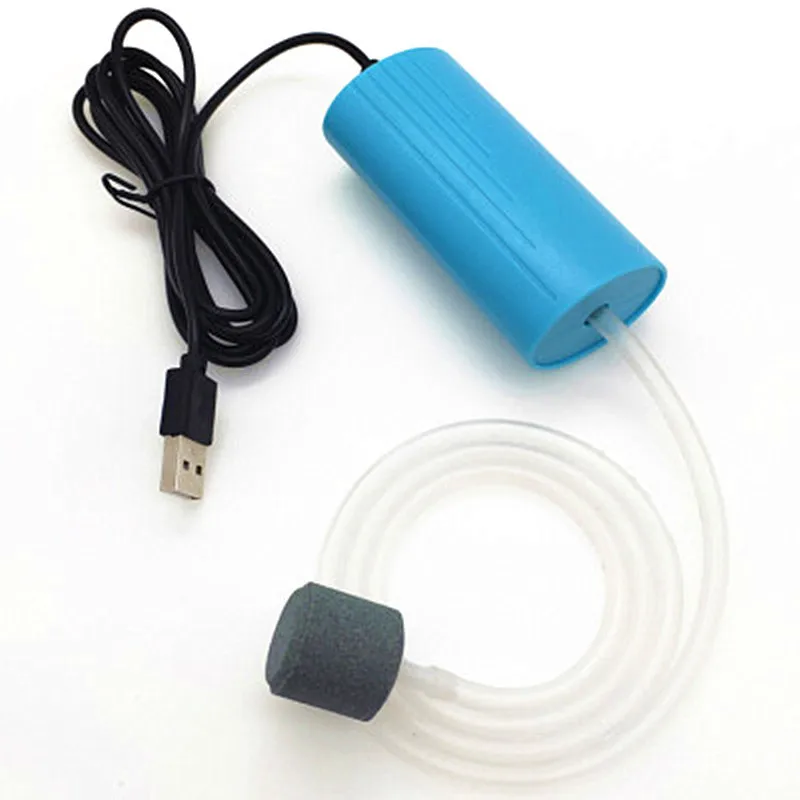 Mini pompe à Air USB Ultra silencieuse pour Aquarium, compresseur d'air,  pompe à oxygène avec pierre à bulles, accessoires de Terrarium aquatique