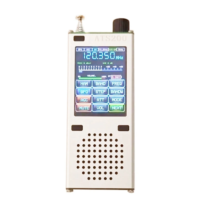 

Полнодиапазонное радио ATS200 SI4732 + ESP32 + Bluetooth + 2,4 дюймовый сенсорный дисплей FM AM LSB многорежимное радио легкая установка