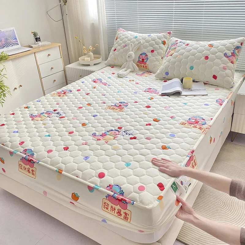 New Class a All Cotton Quilted Fitted Sheet Waterproof to Prevent Leakage of Urine Mattress Cover