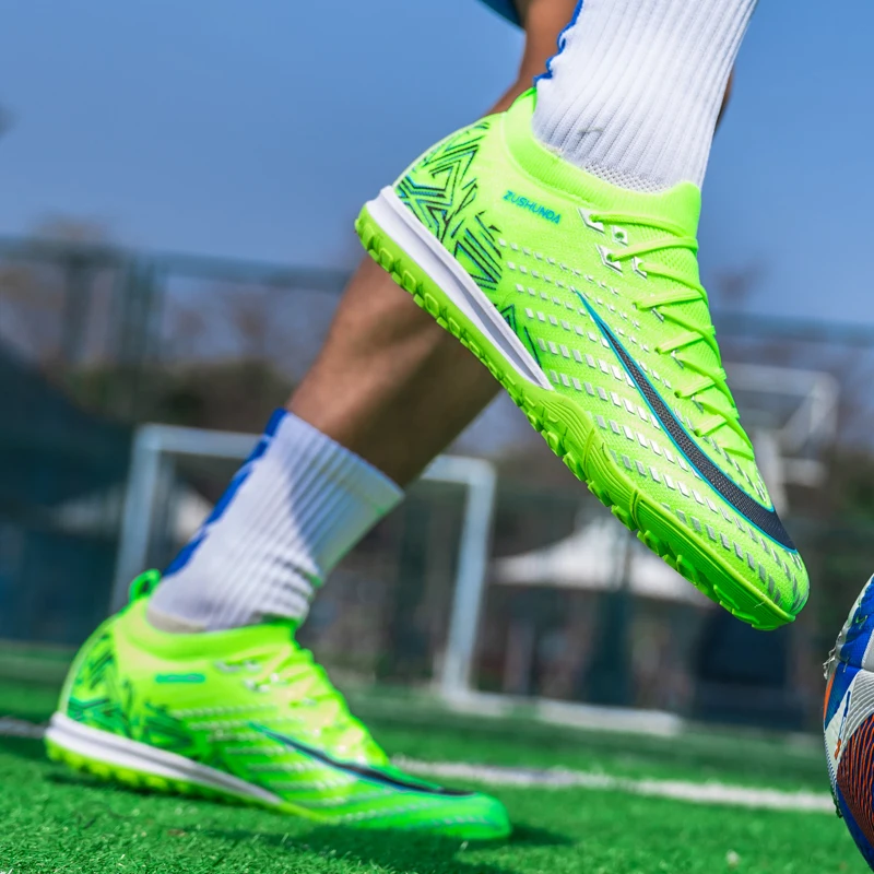 Men's Soccer Shoes TF/FG Non-Slip Turf Soccer Cleats Personalized Design Sport Shoes Casual Sneakers Fashion Football Boot 35-45