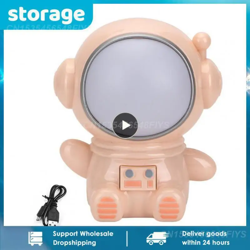 

Table Lamp Usb Powered Three Light Modes Astronaut Usb Rechargeable Portable Wholesale For Computer Laptop Pc Lighting Desk Lamp