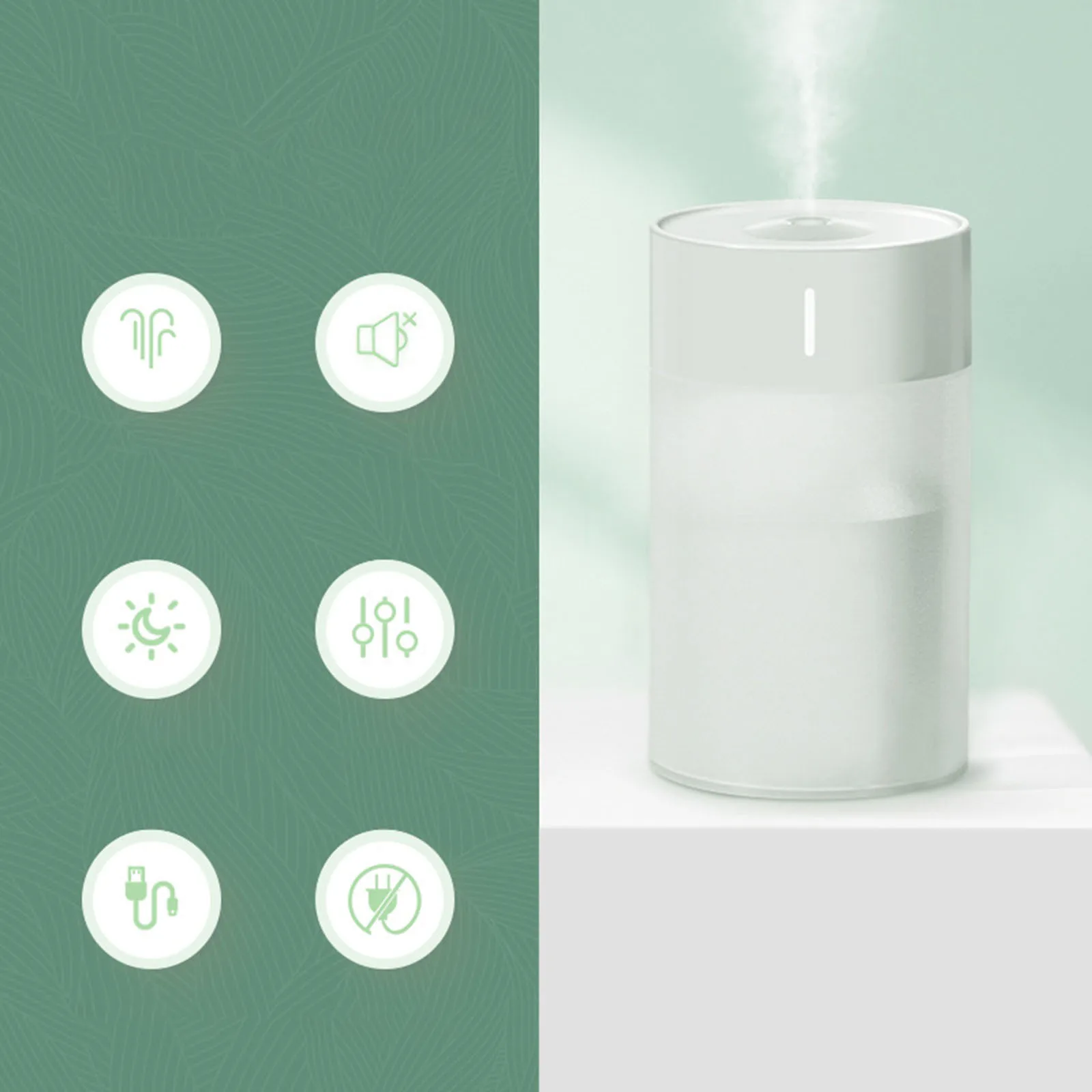 260ml USB Ultrasonic Air Humidifier Aroma Essential Oil Diffuser Mini Air Humidifier With Light Cool Mist Maker Car Purifier