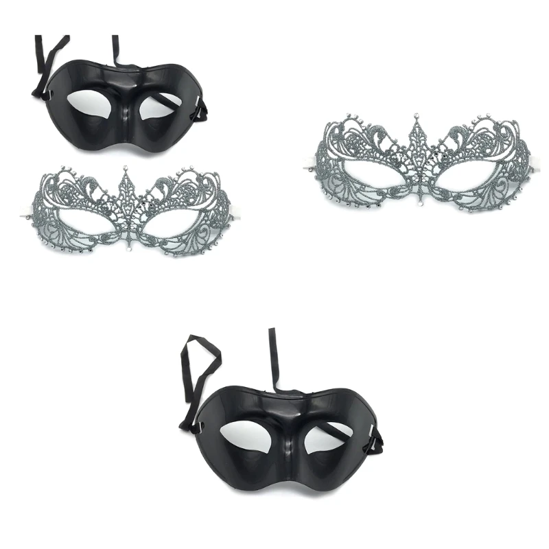 

Couple Masquerade Mask Halloween Costume Mask Mardi Gras Mask Lace Mask