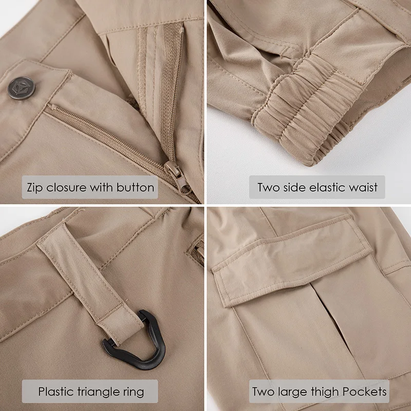 Pantalon pêche léger séchage rapide imperméable randonnée travail hommes cargo technique