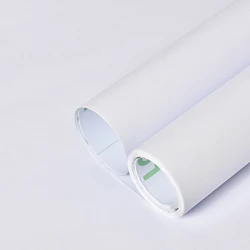 Sleek White Wood Grain Self - Adhesive Waterproof Vinyl Wallpaper - 60cmx200cm (Matte white)