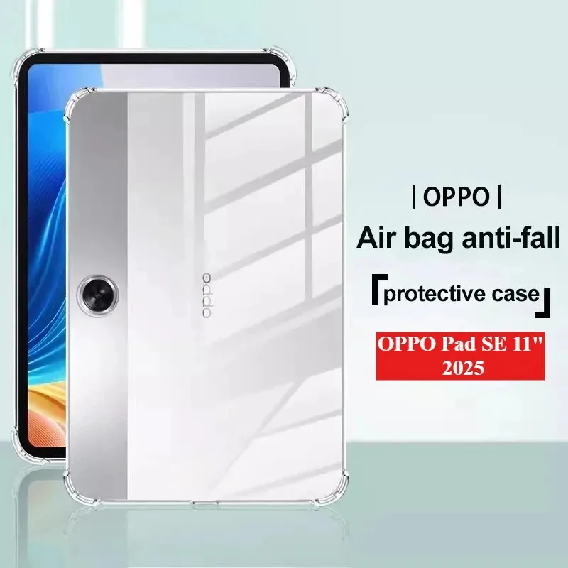 Crystal Clear Tablet Case | Four-Corner Anti-Drop Protection | 11-Inch Display Compatible