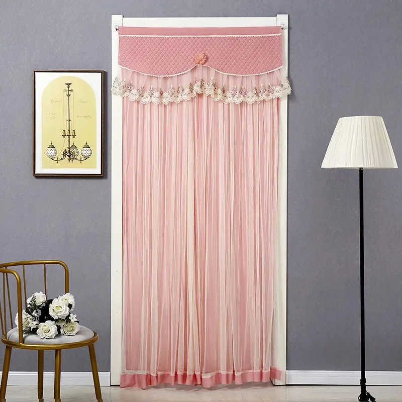 Anti-Mosquito Screen Door Curtain, Fabric Art Partition Curtain, Anti-fly, Insect-proof, Kitchen, Bedroom, Decorative, 1Pc