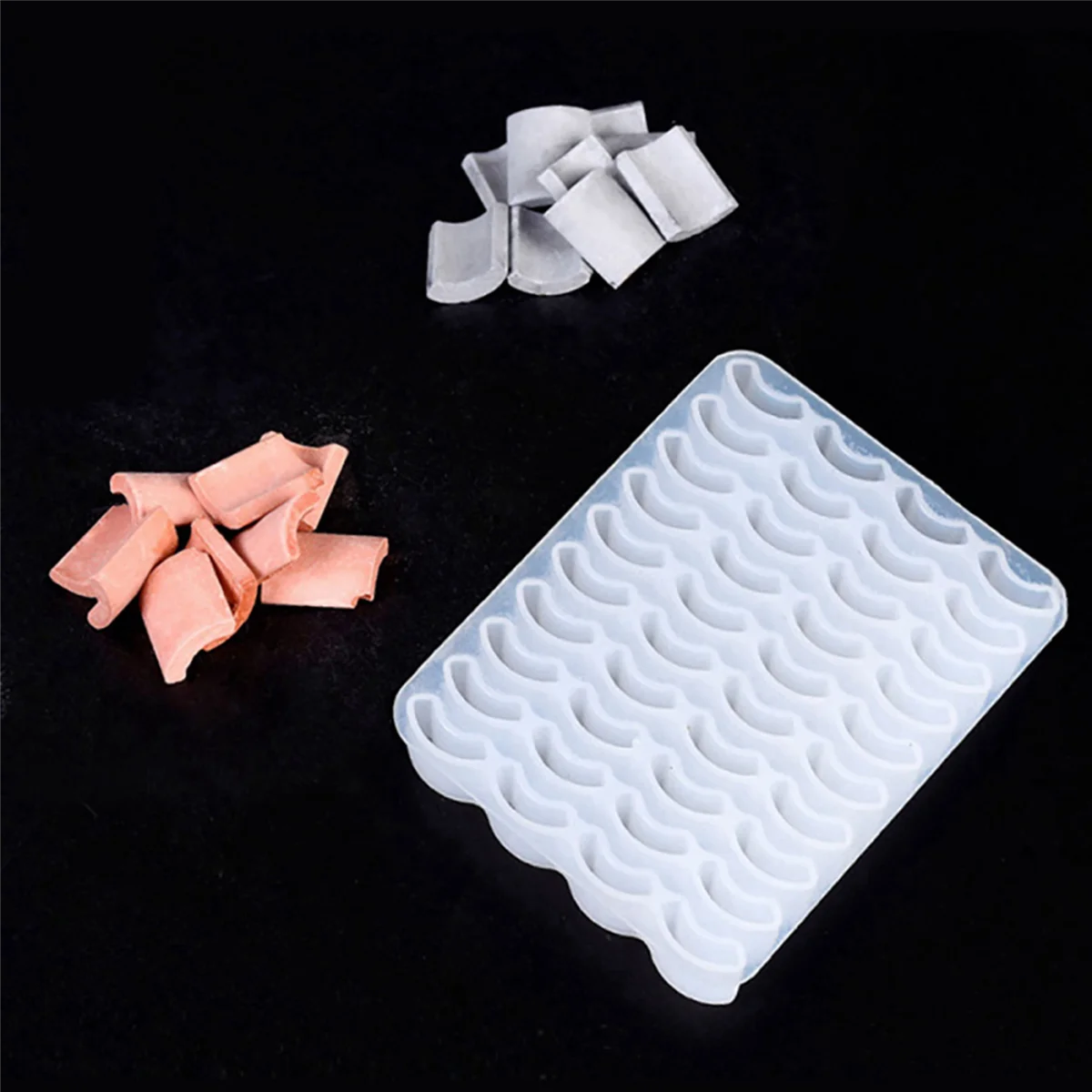 BAAU 1/16 Scale Miniature Model Bricks Mould,8 Pack Simulation Brick Molds DIY Kit for Sand Table Landscape Accessories