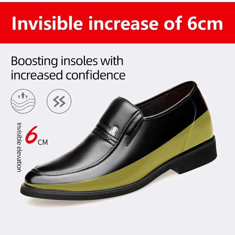 أحذية من الجلد الطبيعي للرجال ، قابلة للتنفس وقابل...