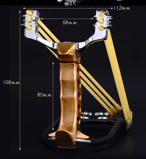 Powerful Slingshot With Wrist Rest Outdoor Hunting All-Metal Material slingshot Large Fishing playset For Kids Games ar 15 Toys 5