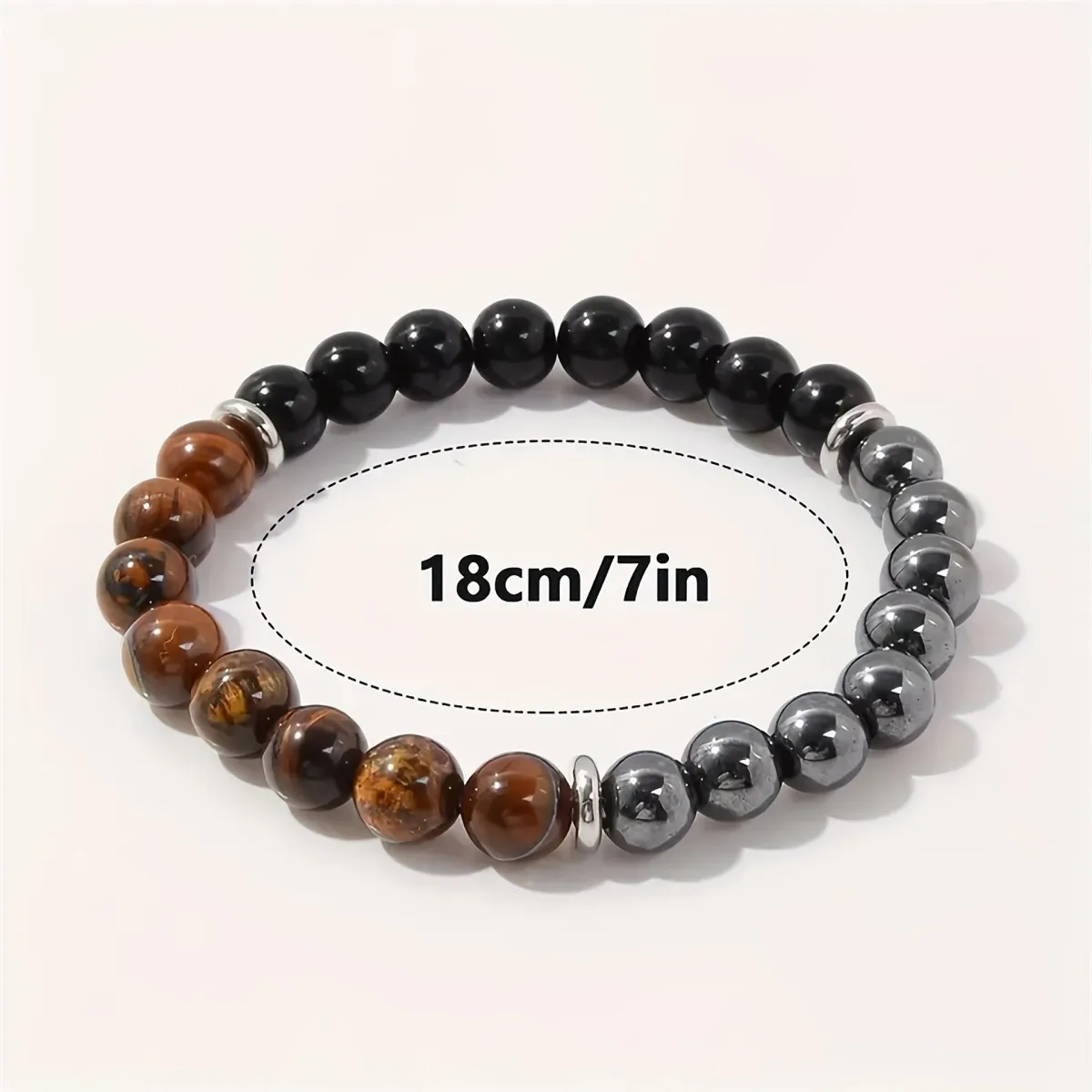 Pulsera de Ojo de Tigre y Obsidiana