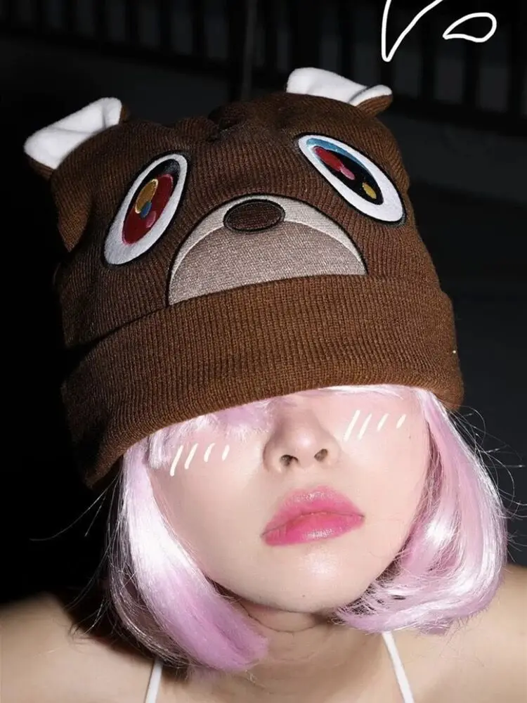 Knit Embroidered Wool Hat for Men and Women