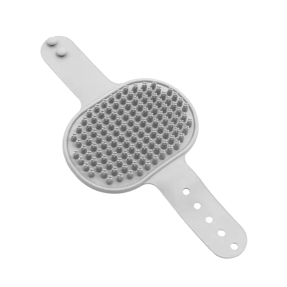 Pet Bath Massage Brush Silicone Scrub Bath Gloves Adjustable And Fixed For Massage And Cleaning Hair Suitable For Cats