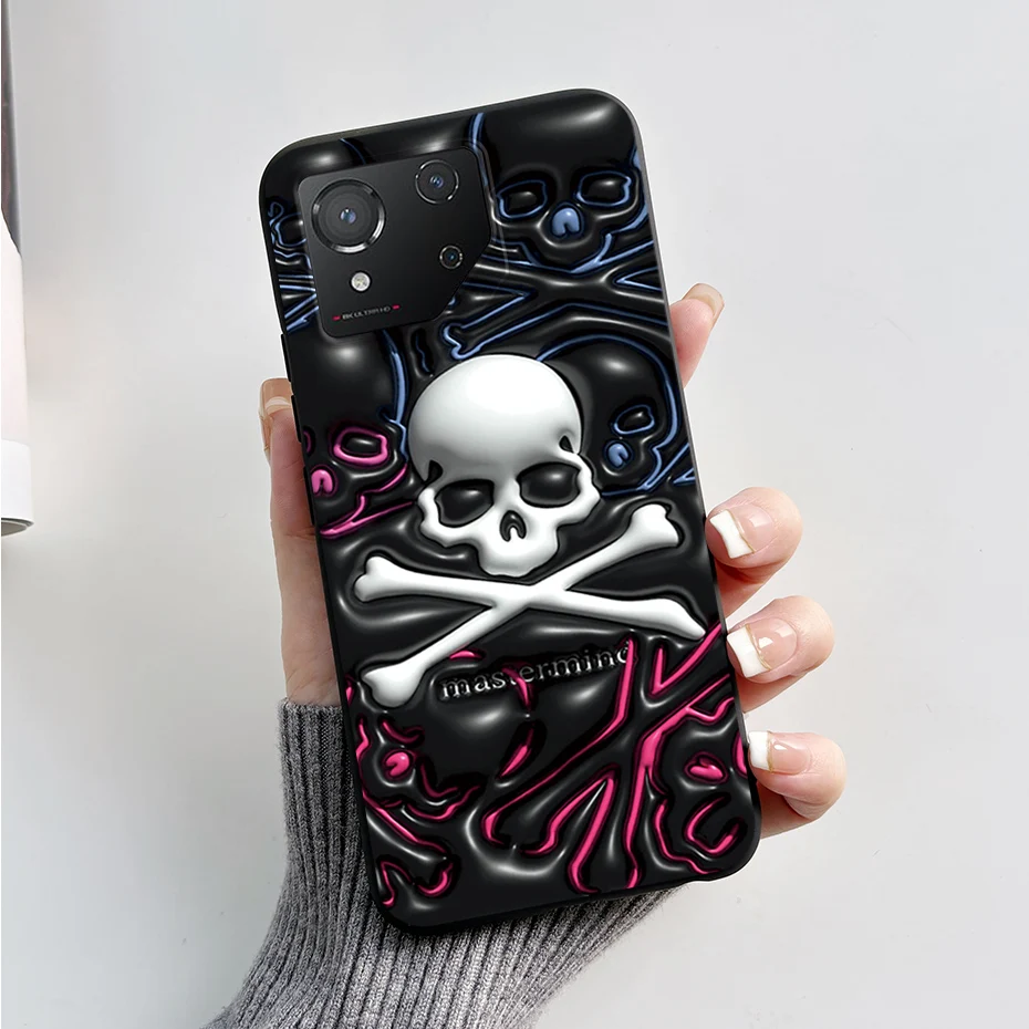 Fashion Marble Shockproof Black Silicone Soft TPU Phone Case