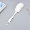 New Body Bath Shower Scrubber Brushes Long Handle Hanging Soft Mesh Back Sponges Bathroom Shower Brush Body Cleaning Accessories 5