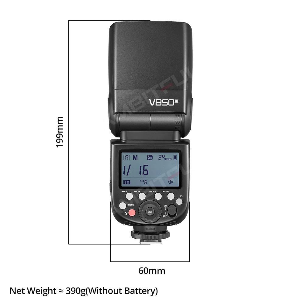 Camera Flash Godox V850III 76W 2.4G GN60 Wireless X System Li-ion Battery Speedlite For Canon Nikon Sony Pentax Olympus