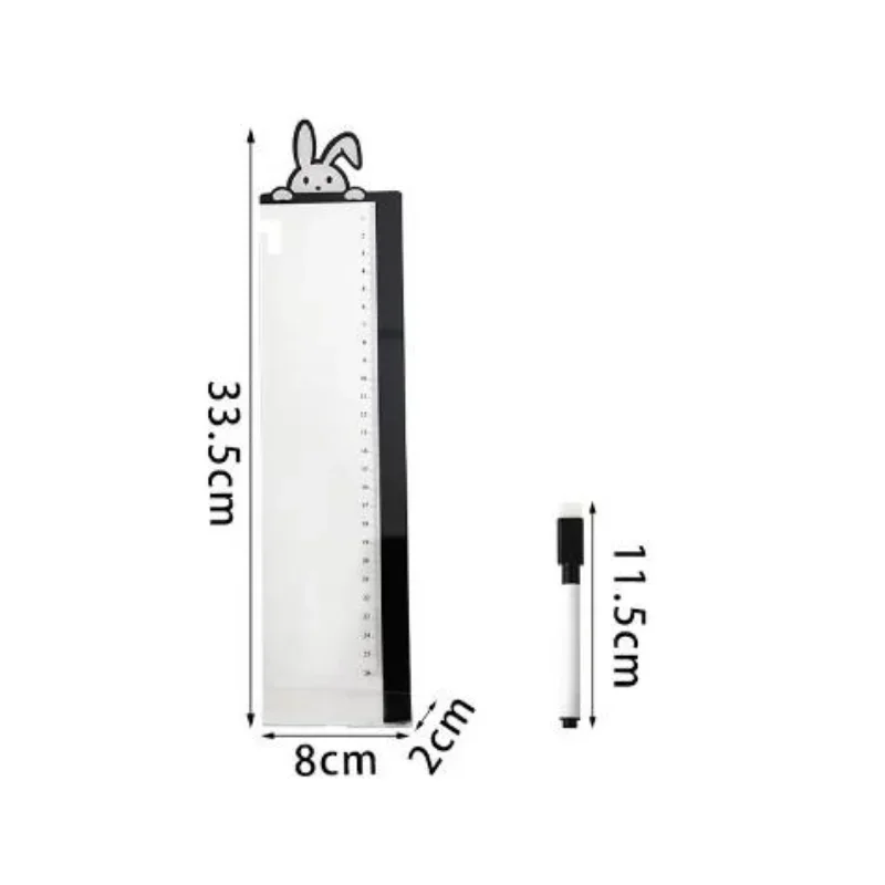 아크릴 모니터 메시지 메모 보드, 스티커 메모 탭, 학교 사무용품, 1 개