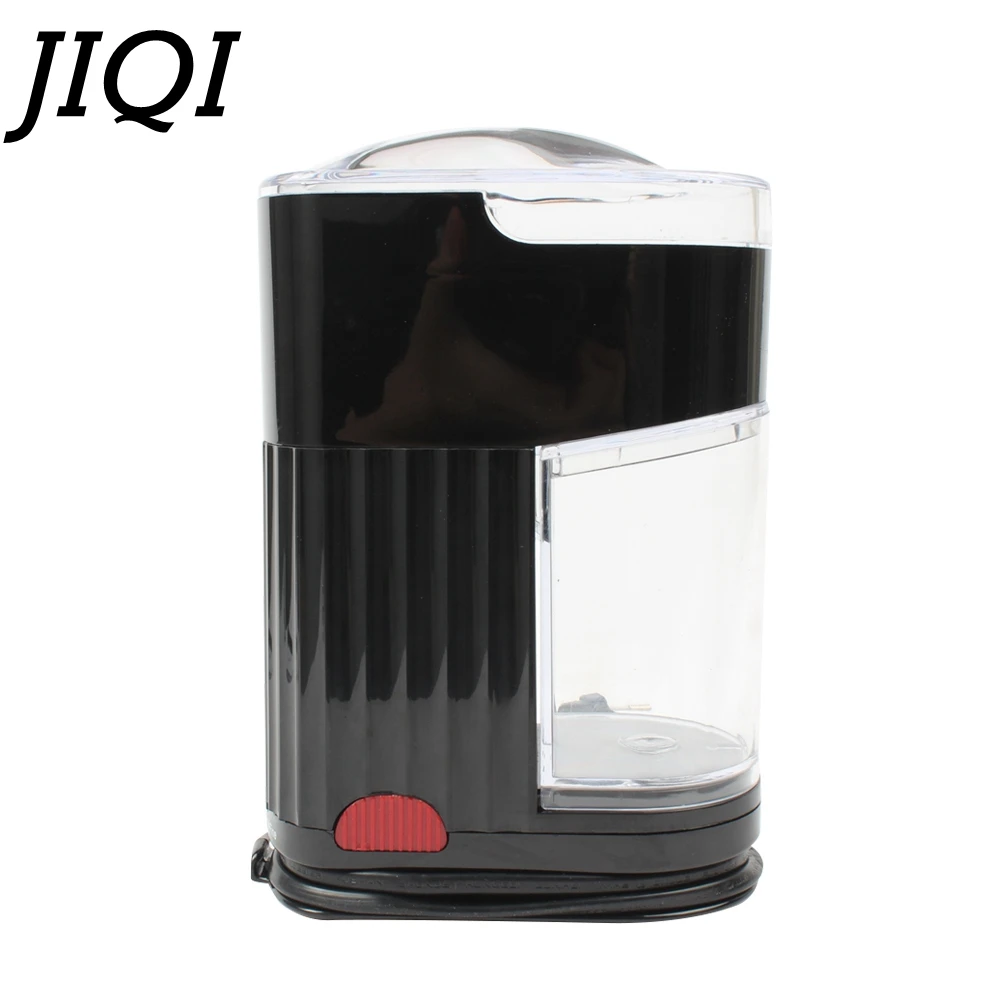 JIQI Multifunctional Electric Coffee Grinder Automatic Miller Bean Spice Grains Grinding Machine Adjustable Coarse Fine 110/220V