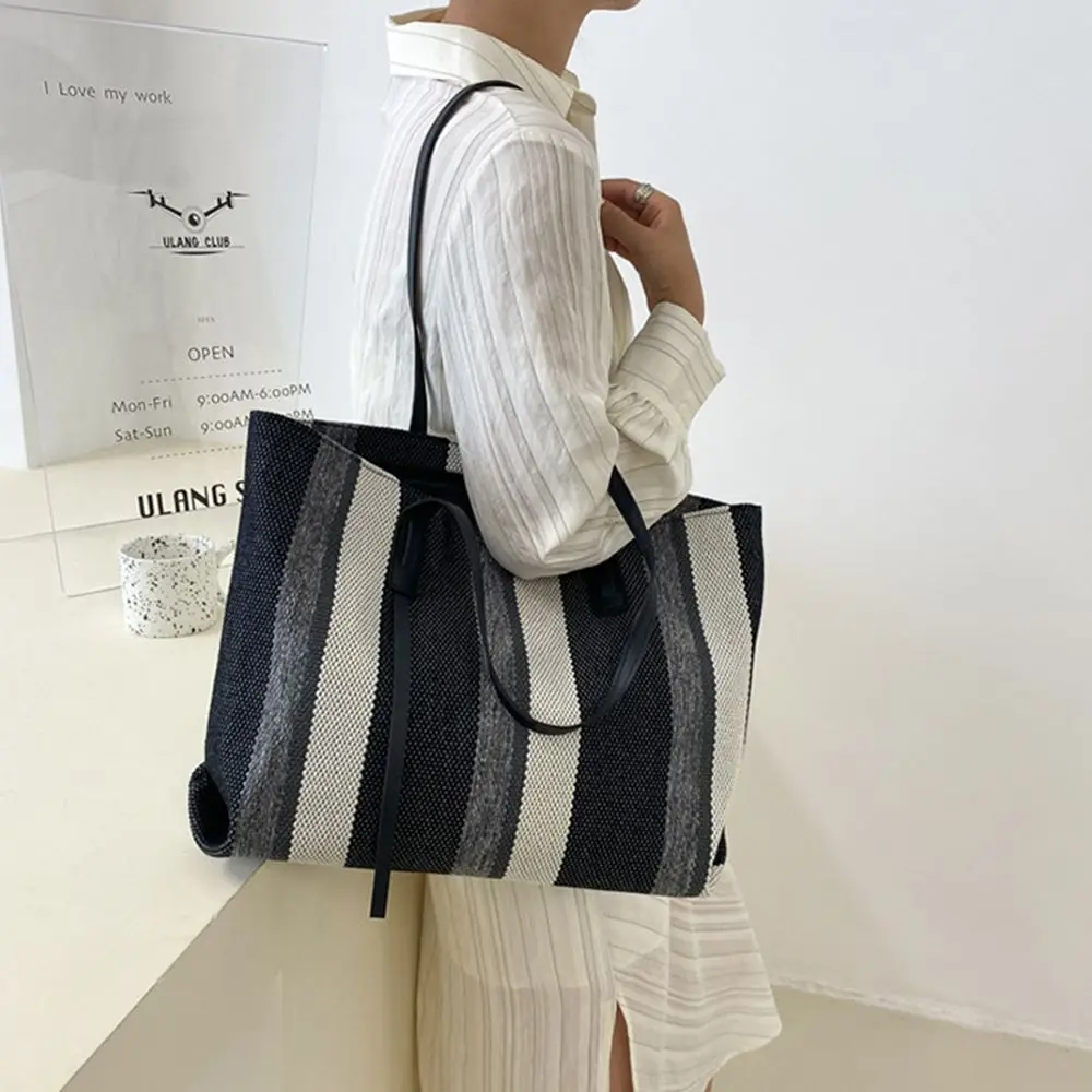 Casual Travel All-match Handbag Metal Zipper Outdoor Large Capacity Bag Computer Bag Korean Style Canvas Bag Women Tote Bag