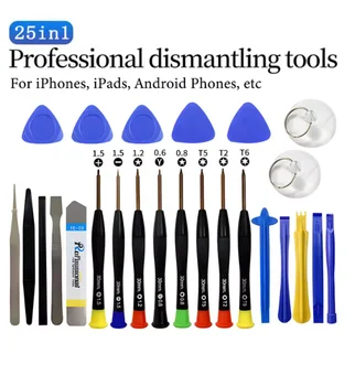 Strumento di smontaggio multifunzionale per telefono portatile 25In1 per iPhone Samsung Xiaomi Redmi Set di strumenti di riparazione Kit di manutenzione cacciavite