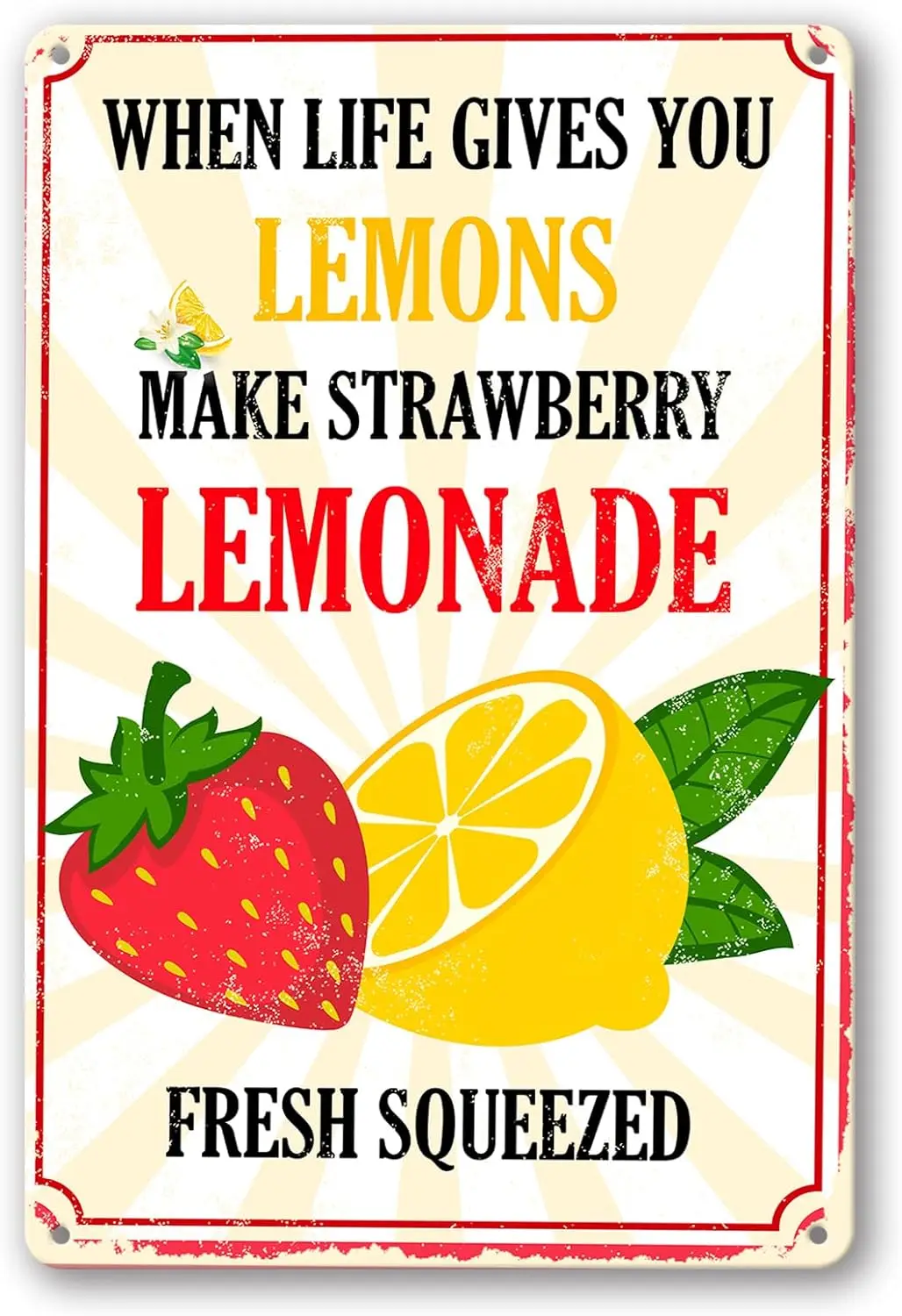 

Принт в виде лимона и фруктов, жестяной знак на рынке фруктов, Настенный декор для кухни, смешные настенные художественные украшения для кухни и дома