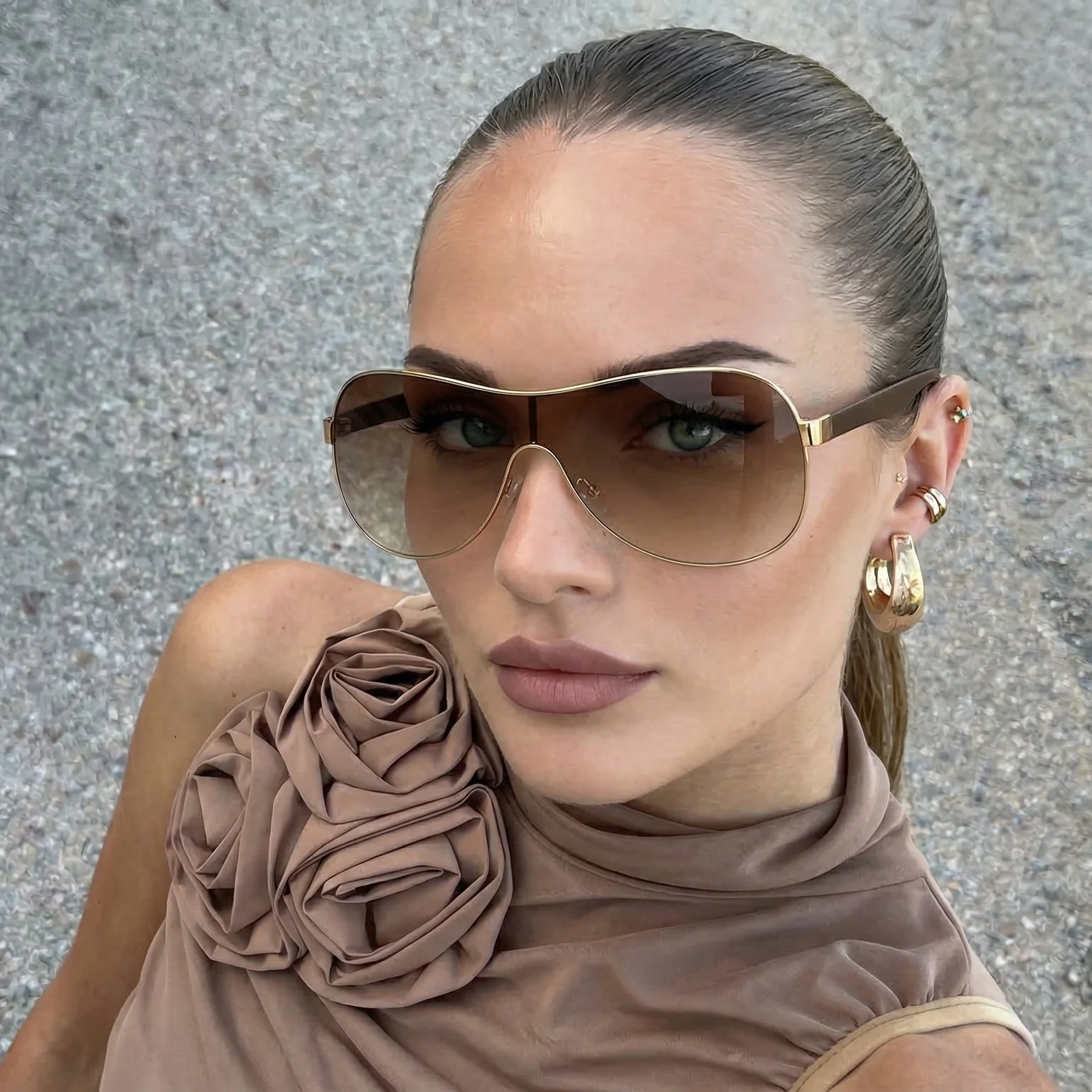 Lunettes de soleil unisexe légères monture métal pour pêcheurs voyageurs