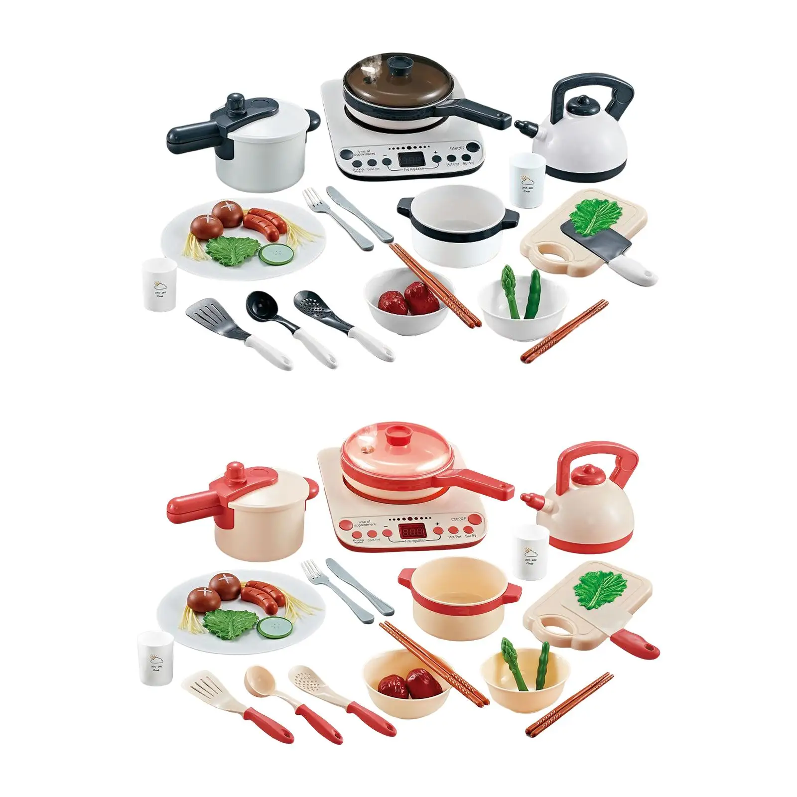 

kitchen toys Kitchen Accessories Playset with Induction Cooktop ,Pretend Cooking Playset for
