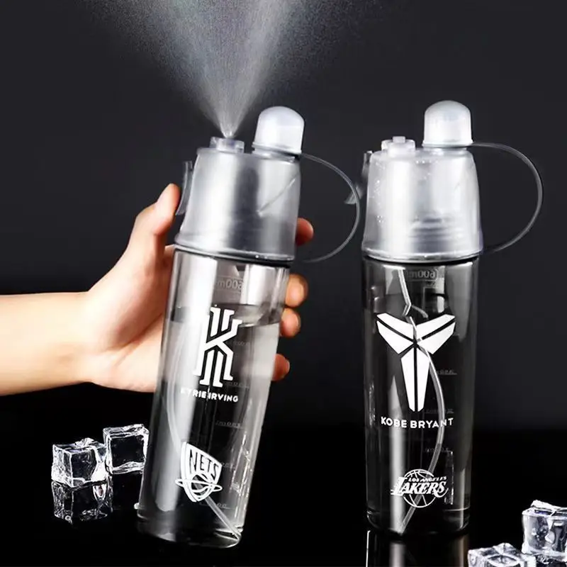 Misting Water Bottle 2in1 Mist With No Leak Drinkware Riding Climbing Mist Kettle Outdoor Sport Moisturizing Spray Water Bottle