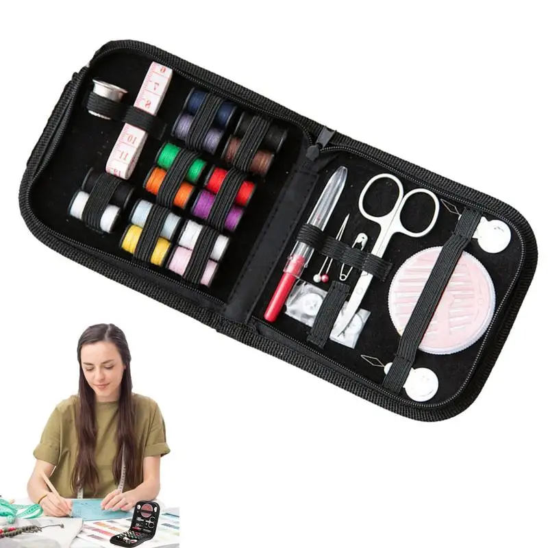 Travel portable sewing kit mini sewing kit sewing tools box Sewing Kits Box  Needle Threads Scissor