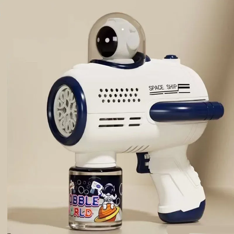 New Astronaut handheld electric Bubble machine Rocket Bubble Gun Birthday Gift Summer  Automatic Blower Toy for Kids Bubble Gift 5