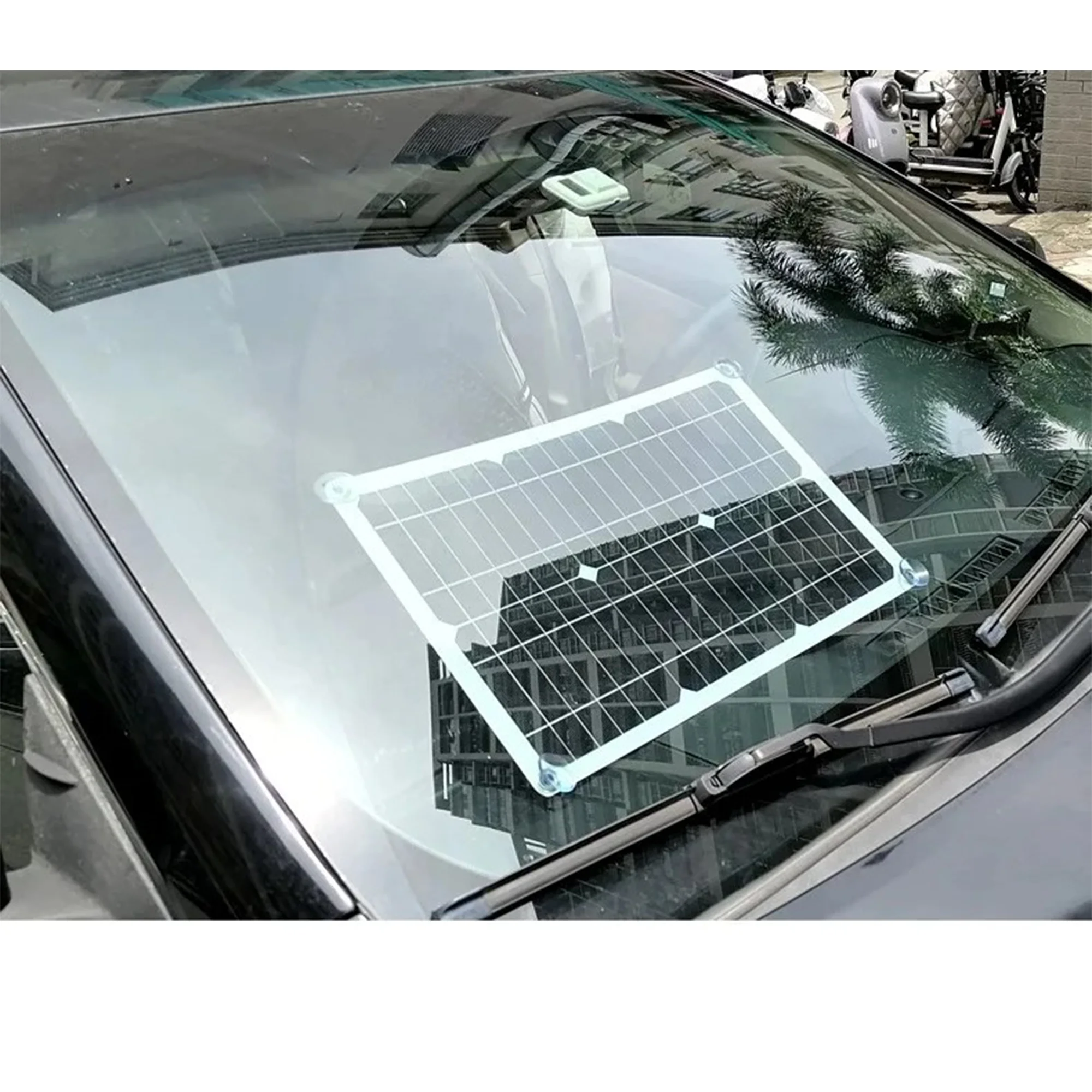 POWLSOJX OBD Solar Panel for 12V Car Battery Charging – No Controller Needed Fl