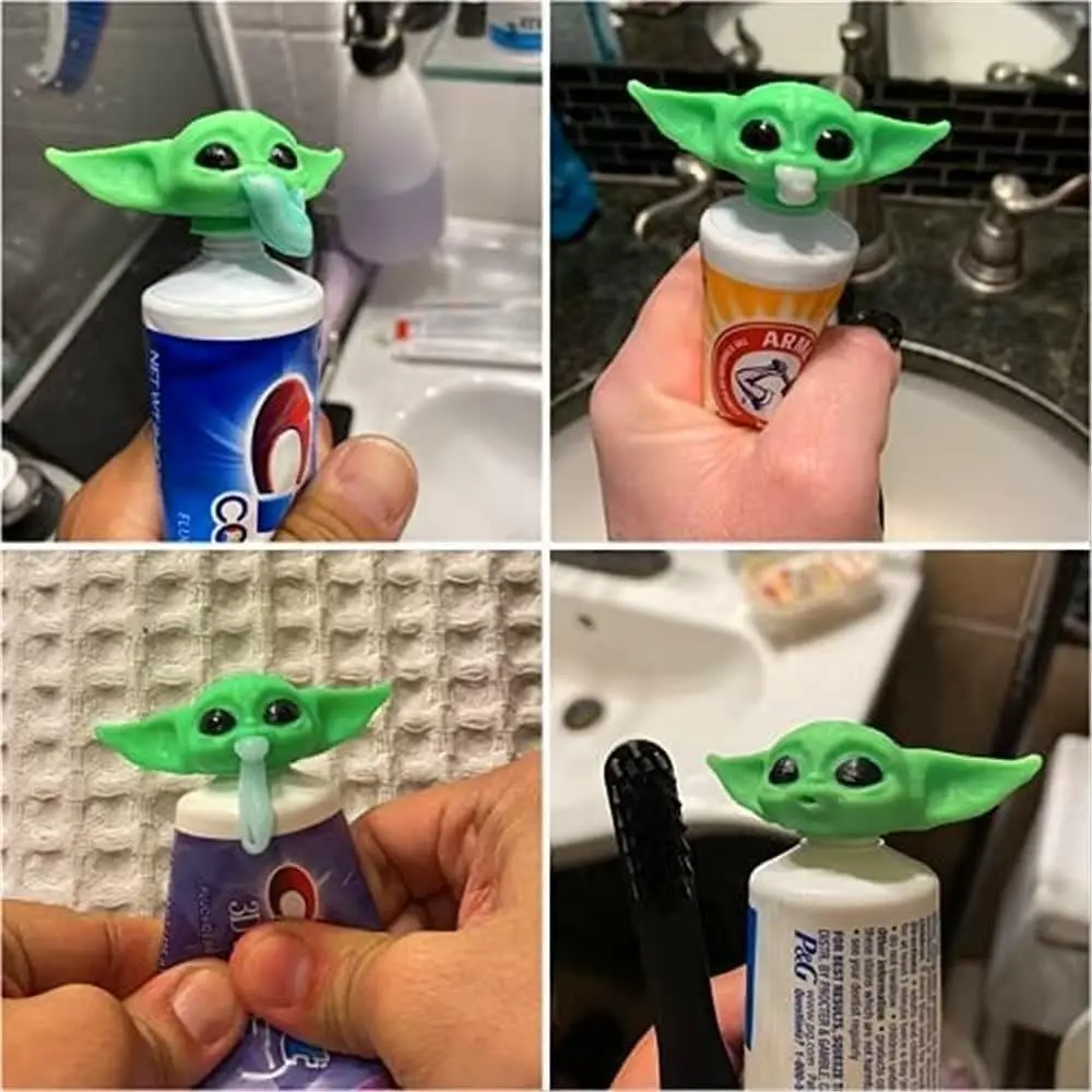 Funny Cartoon Toothpaste Squeezer for Family Kids and Adults, Creative Toothpaste Tube Dispenser, Head Cap 6