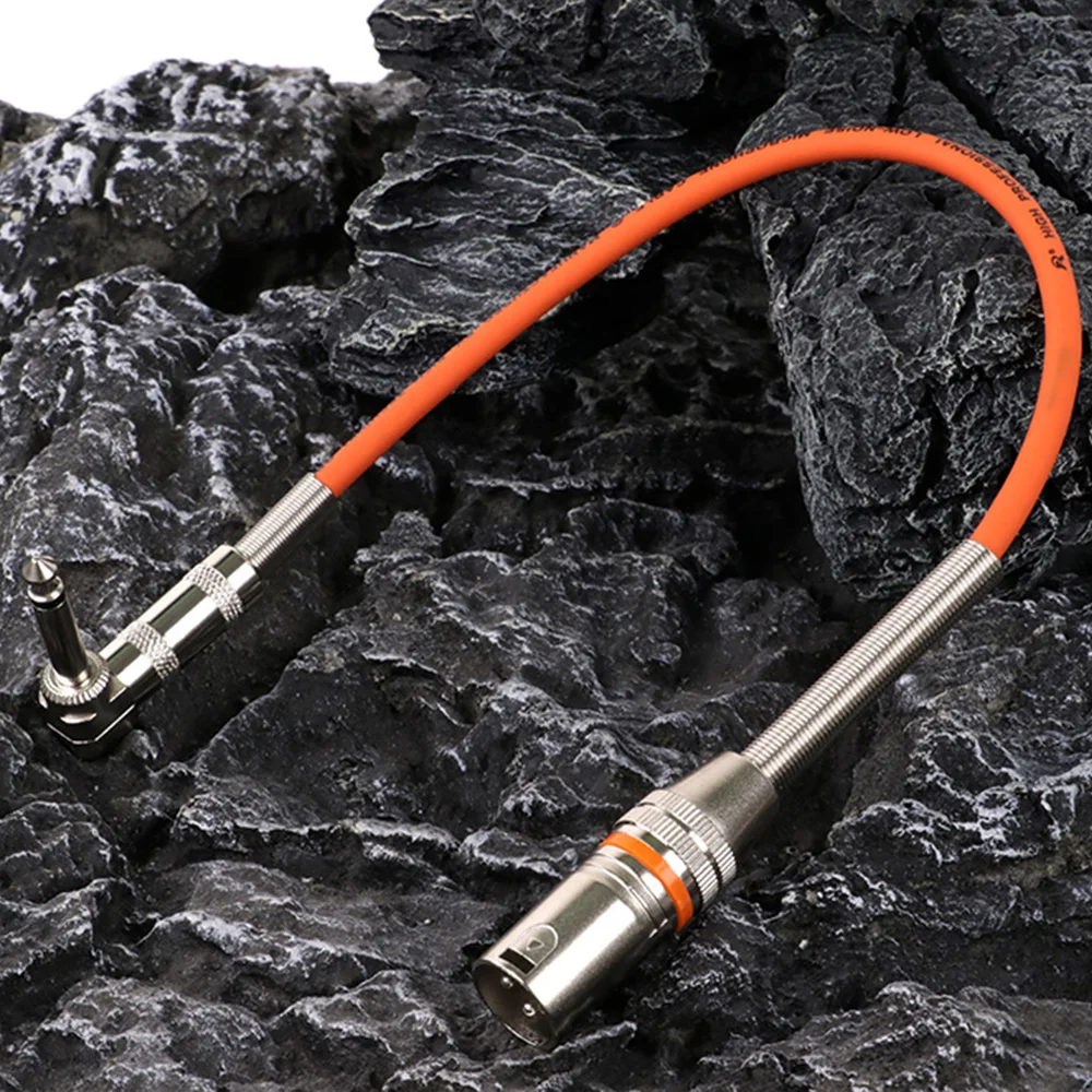 Cable Audio 1/4" TRS A XLR Hembra 2m - Ángulo Recto 90°, Blindaje Doble, Para Estudios Y Directos