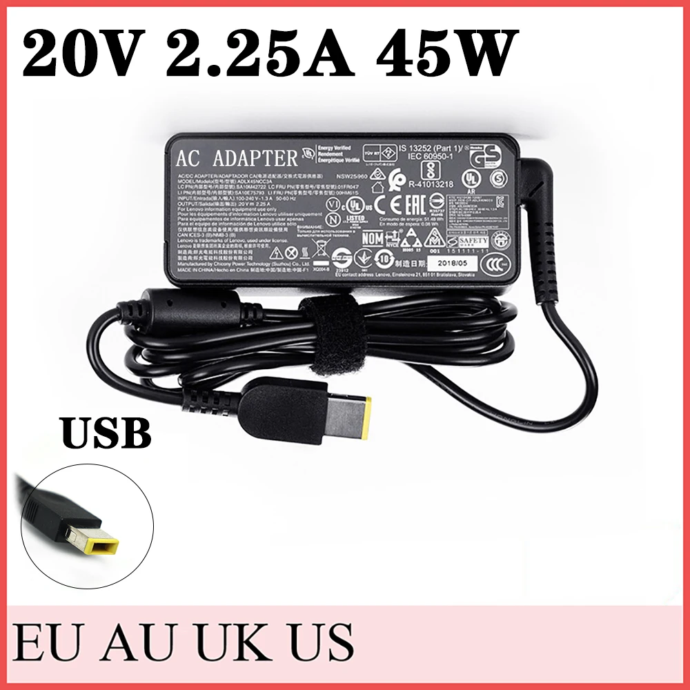 

Laptop Ac Adapter Charger 20V 2.25A 45W for Lenovo Thinkpad ADLX45NLC3 ADLX45NDC3A ADLX45NCC3A 0C19880 59370508 ADLX45NLC3A